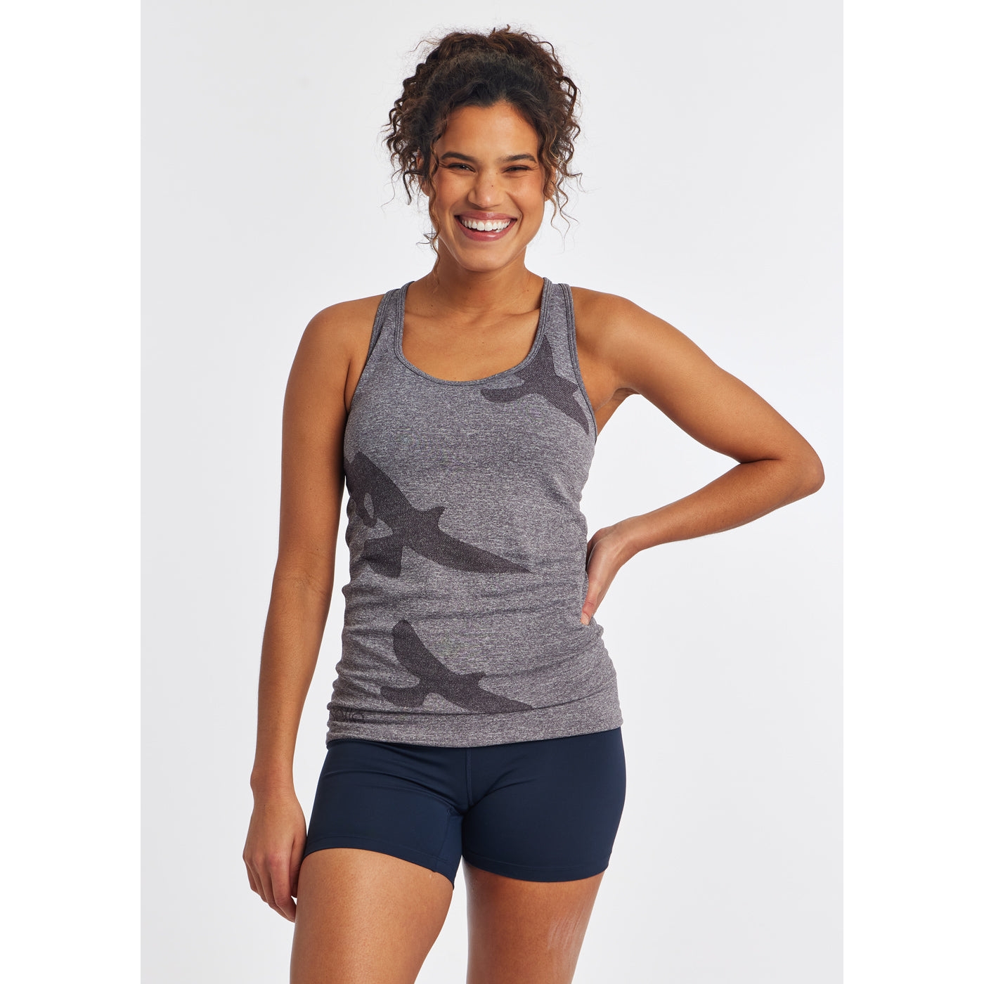 Oiselle Flyte Tank Obsidian Kadın Spor Atlet