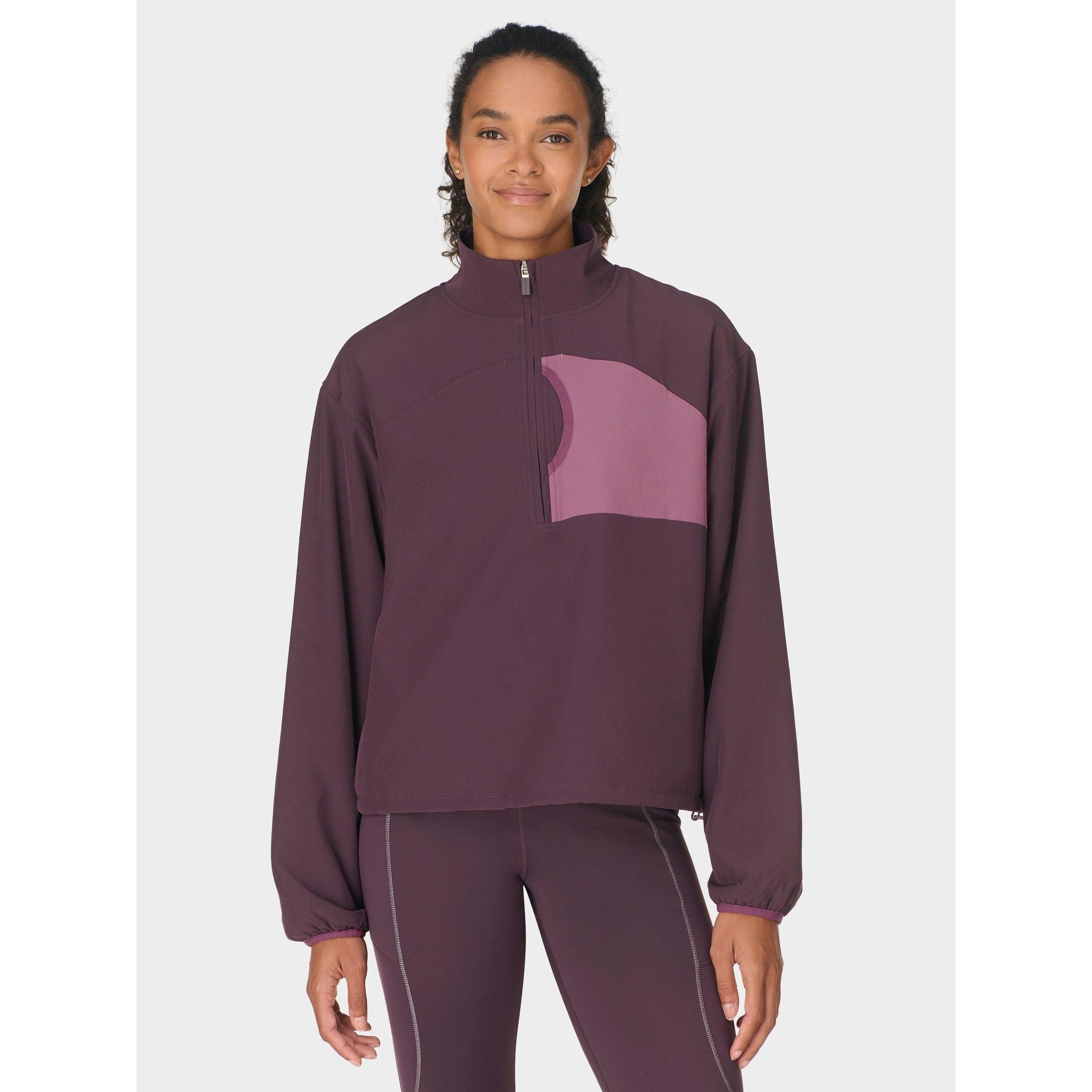 ＊BETTY Sweaty Betty Warm Up Performance Fleece Li̇ned Half Zi̇p Kadın